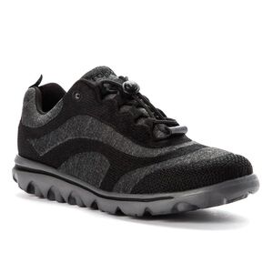 Propet Women's Travelactiv Aero Walk Comfort Shoes Black and Gray Sneaker Size 6
